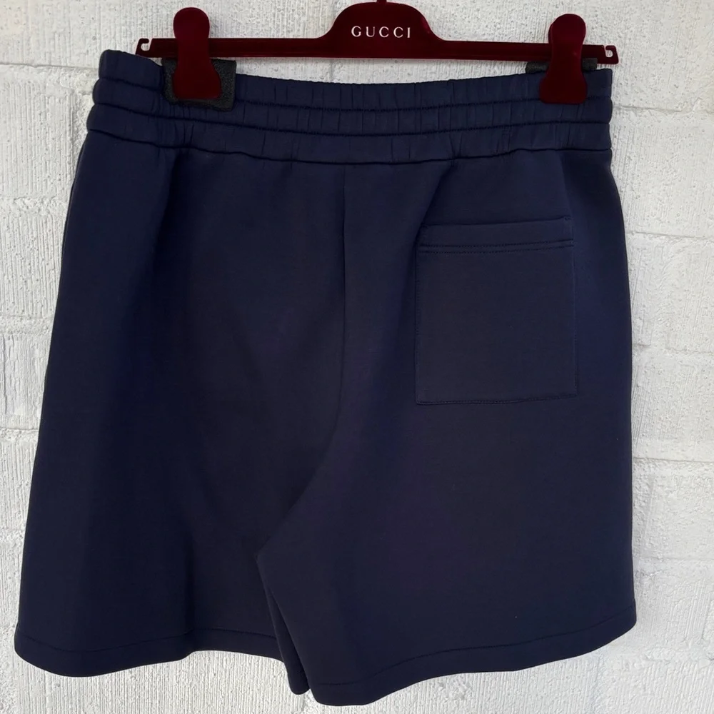 Gucci Jersey Basketball Fit Shorts With Logo Patch Embroidered sz L